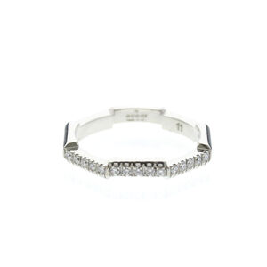 GUCCI Silver Diamond Love Ring